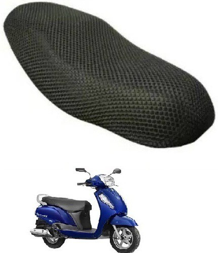 Nrv Creation UNQ MESH BSC A13 Single Bike Seat Cover For Suzuki
