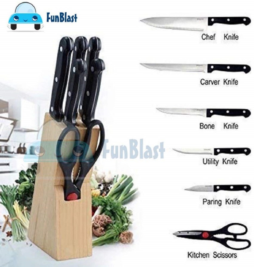 25pcs Set Kitchen Knife Set With Wooden Block Ultra Sharp High Carbon  Stainless Steel Chef Knife