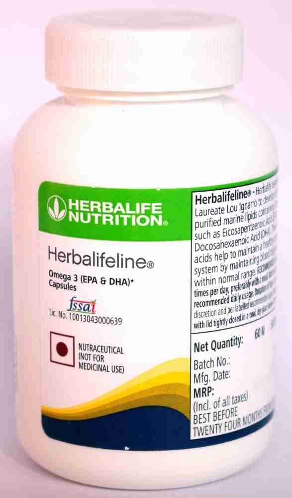 HERBALIFE Omega 3 Fatty Acids Fish Oil Capsules Price in India