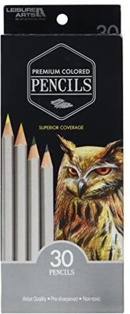 Leisure Arts 80 Pack Premium Quality Pre-Sharpened Colored Pencils,  non-toxic