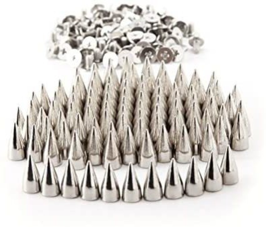 ULTNICE Metal Cone Spikes Screwback Studs DIY Leather Craft Punk Rivets  7x14mm () - 100 Pieces - Metal Cone Spikes Screwback Studs DIY Leather  Craft Punk Rivets 7x14mm () - 100 Pieces .