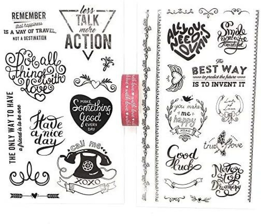 TAB Import Sales Love, Friendship & Memories Scrapbook Kit, Scrapbook  Stickers - Washi Tape -, with Love - Scrapbooking Bundle 30 Pieces - Love,  Friendship & Memories Scrapbook Kit