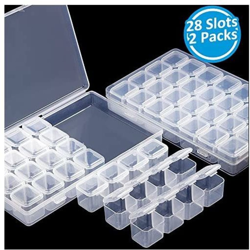 INFELING Diamond Painting Storage Containers 2 Pack 28 Slots