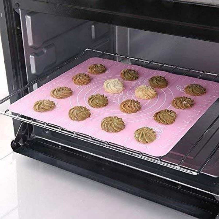 Silicone Baking Mat for Pastry Rolling Dough with Measurements - 19.7 x  15.7 Non stick and Non Slip Blue Table Sheet Baking Supplies for Bake  Pizza