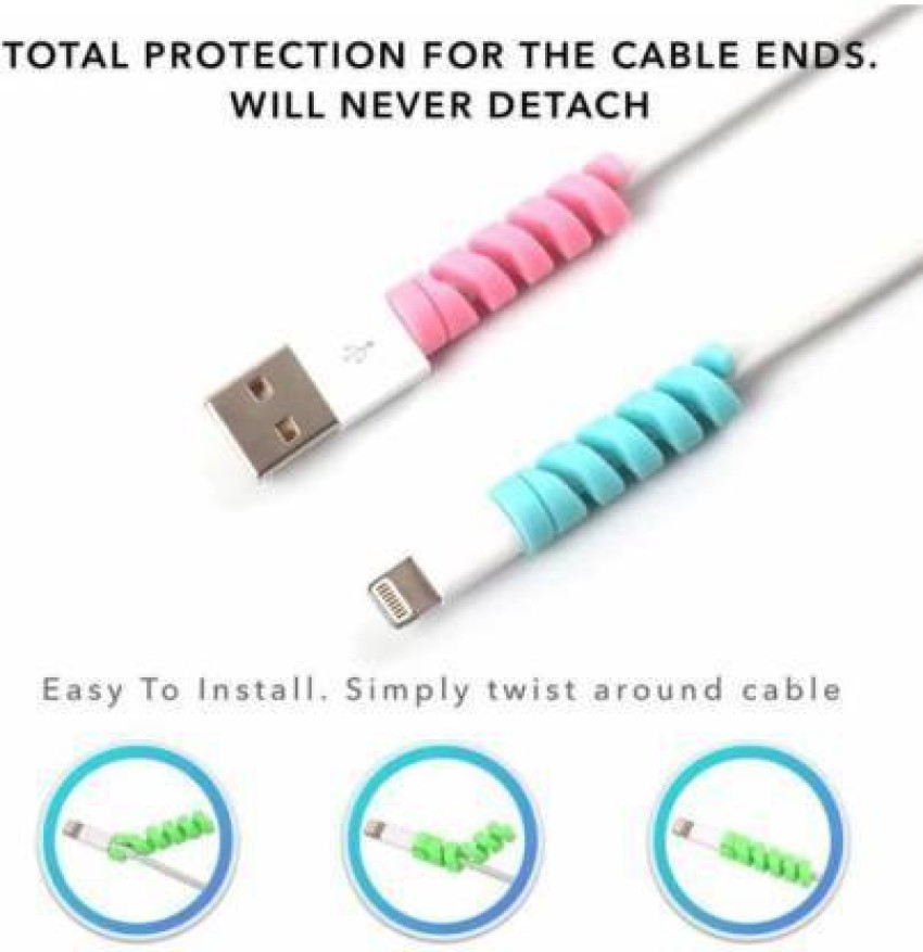  10 Pieces Spiral Cable Protector, Chargers Cable