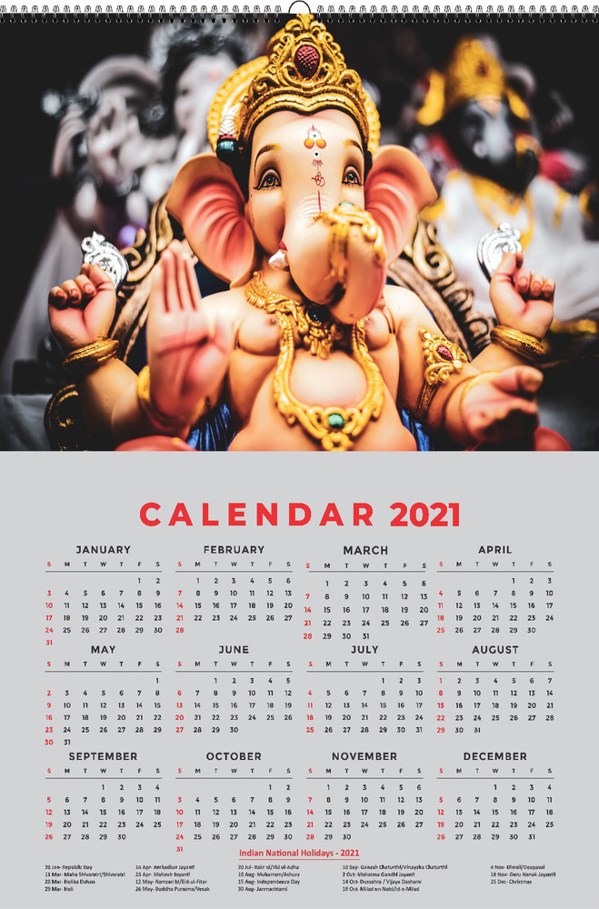 All Your Design Wall Calendar Hanging Calendar 24 x 36 inch for