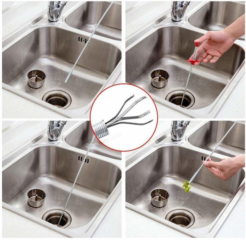 60/160Cm Drain Clog Remover Tool, Drain Cleaner Hair Clog Remover, Shower Drain  Clog Remover Tool, Sink Snake, Drain Hair Remover For Shower Kitchen Sink  Bath Tub Bathroom