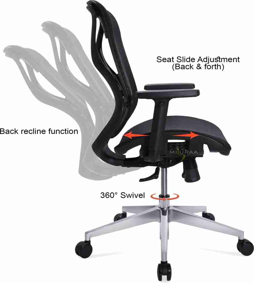 Misuraa imported xenon high back ergonomic chair for office store & home