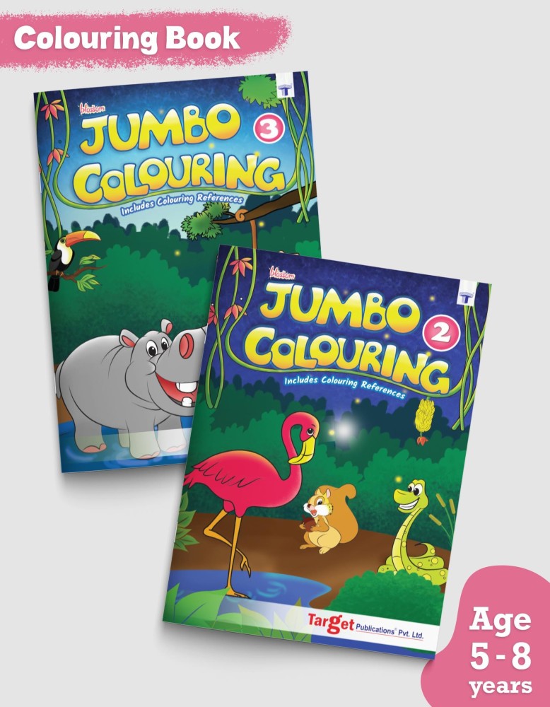 Blossom Jumbo Creative Colouring Books Combo For Kids