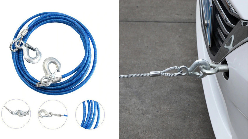 Bubu Emergency Tow Pull Rope Snatch Strap for Cars 10mm x 4.5m