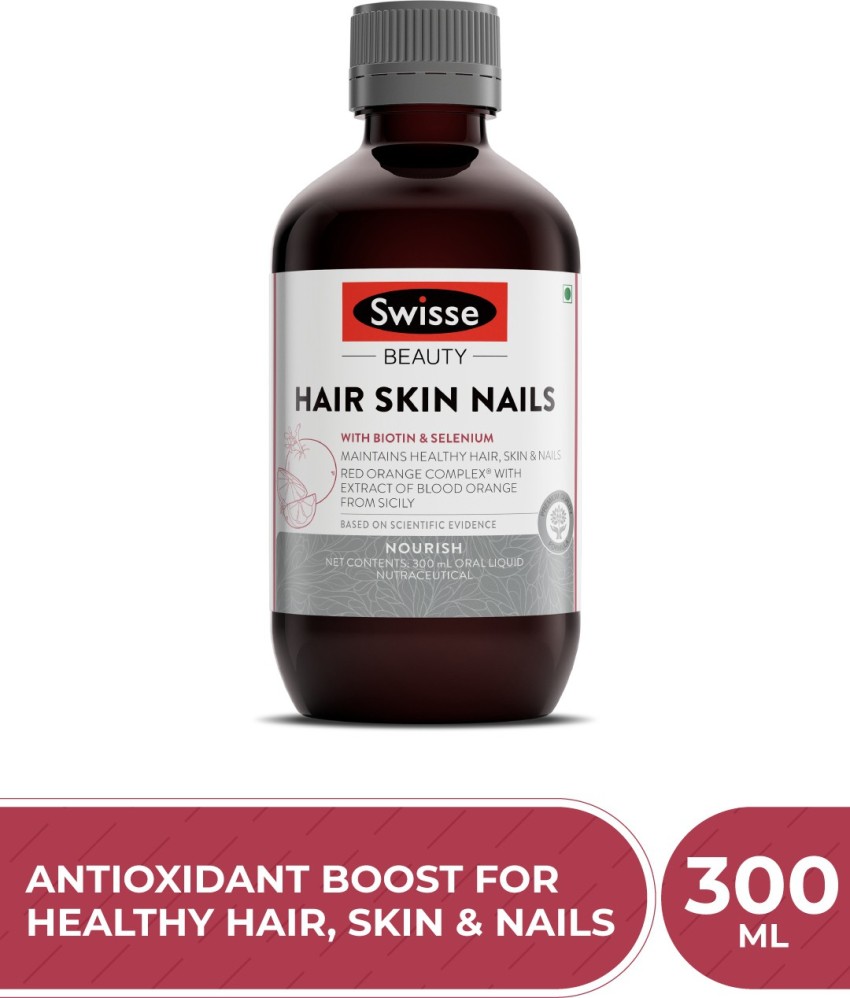 Swisse Beauty Hair, Skin & Nails Liquid Supplement with Biotin & Selenium  Price in India - Buy Swisse Beauty Hair, Skin & Nails Liquid Supplement  with Biotin & Selenium online at Flipkart.com