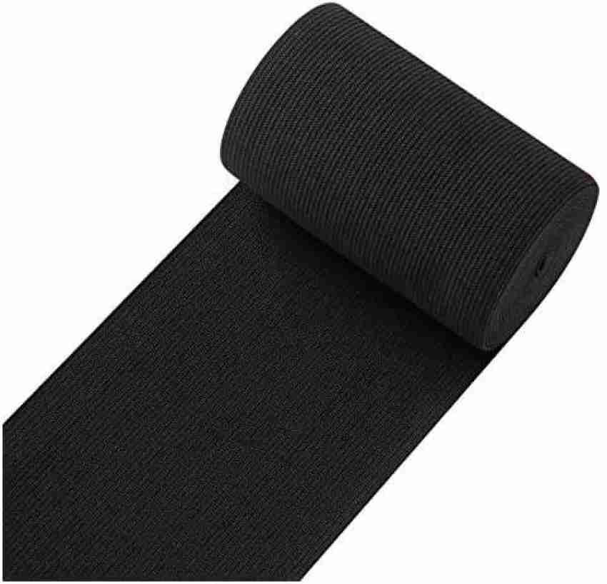 1-inch By 10 Yards Black Knit Heavy Stretch High Elasticity Elastic Band 