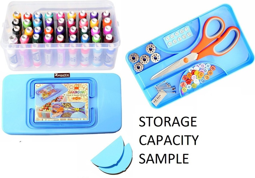 Clearance 50% ZKCCNUK Storage Sewing Kit, Portable Sewing Kit For Adults,  Plastic Sewing Box Needle And Thread Kit Sewing Accesories And Supplies,  Storage Containers for Home 