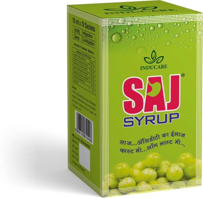 inducare Saj Syrup Acidity Medicine For Hyperacidity, Constipation