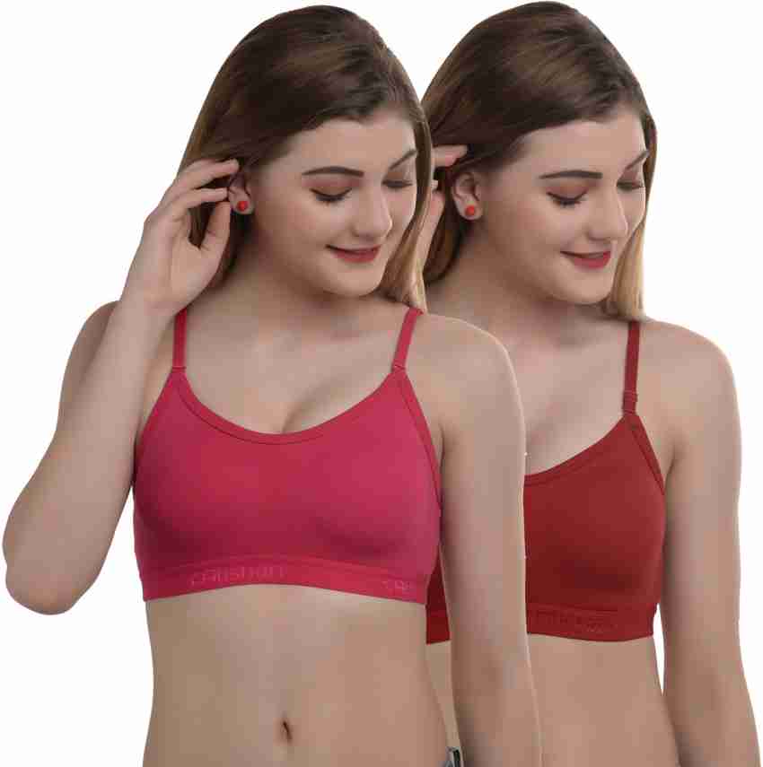 Alishan Cotton Non-Padded Non-Wired Sports Bra Women Sports Non Padded Bra  - Buy Alishan Cotton Non-Padded Non-Wired Sports Bra Women Sports Non  Padded Bra Online at Best Prices in India