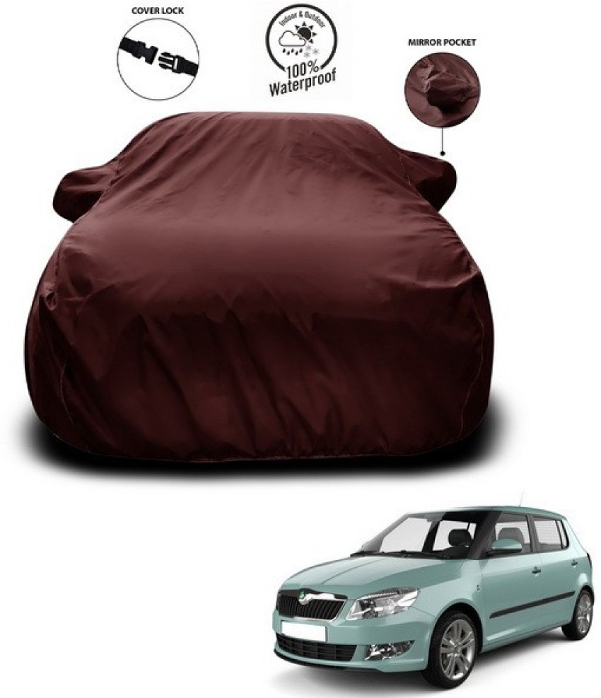 SEBONGO Car Cover For Skoda Fabia (With Mirror Pockets) Price in India - Buy  SEBONGO Car Cover For Skoda Fabia (With Mirror Pockets) online at