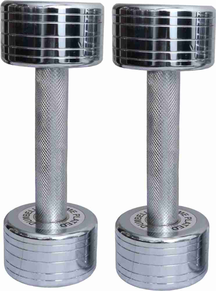 BK Chrome Plated Steel Dumbbells 2.5kg set of 2 Fixed Weight Dumbbell Buy BK Chrome Plated Steel Dumbbells 2.5kg set of 2 Fixed Weight Dumbbell Online at Best Prices in India