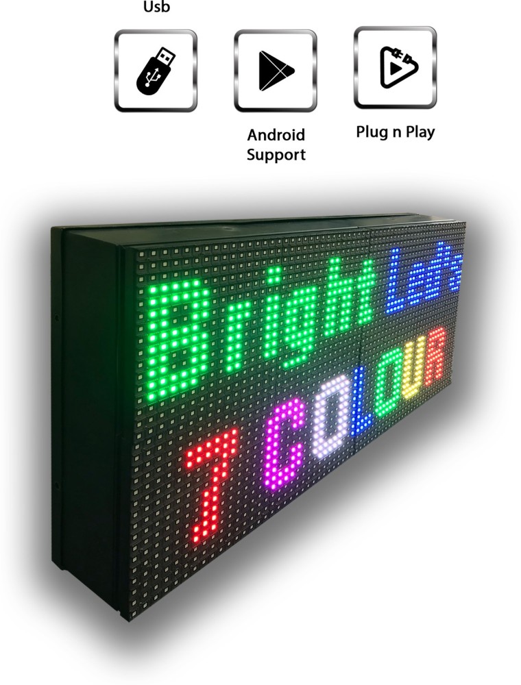 BRIGHT LED's LED Moving/Scrolling RGB Multi Colour Messenger Advertising  Display Board with USB Operated Ultra Bright Indoor/Outdoor BL21RGB USB LED  Display Price in India - Buy BRIGHT LED's LED Moving/Scrolling RGB Multi
