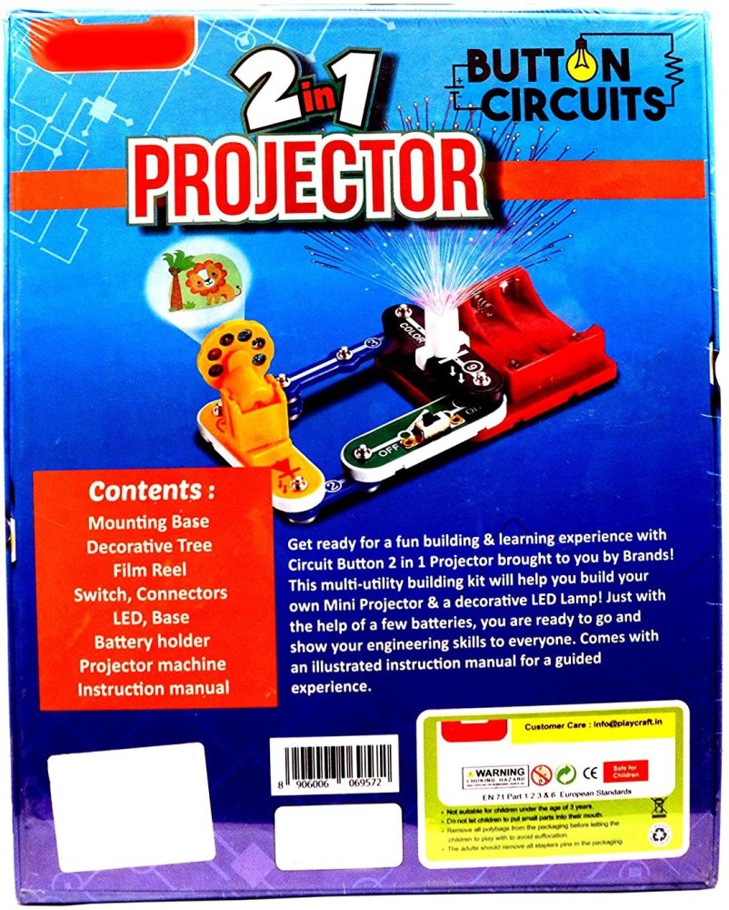 Psb AMAZING BUTTON CIRCUITS EDUCATIONAL 2 IN 1 PROJECTOR GAME KIT