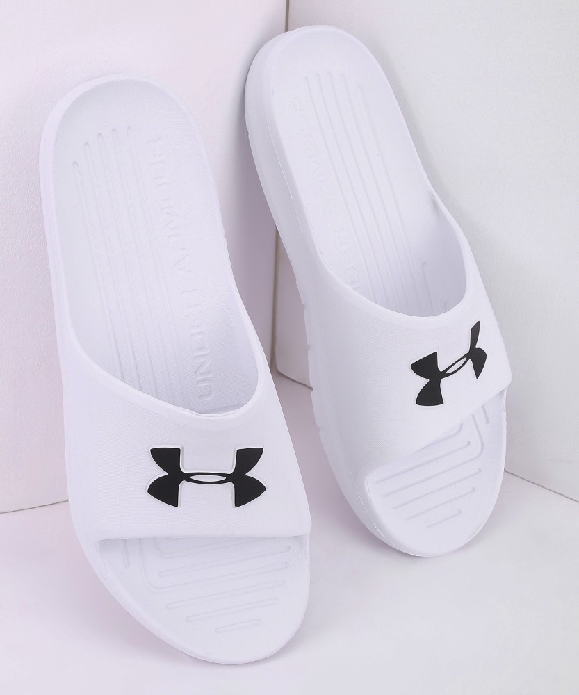 White under armour online slides