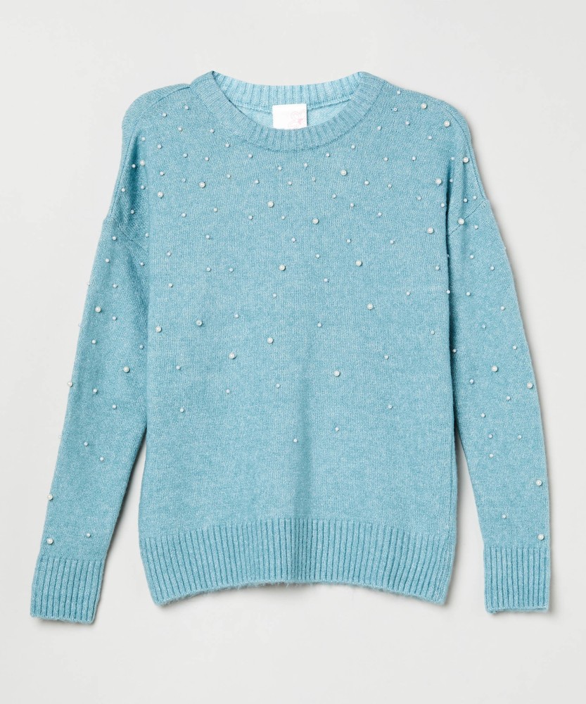 Girls light 2024 blue sweater