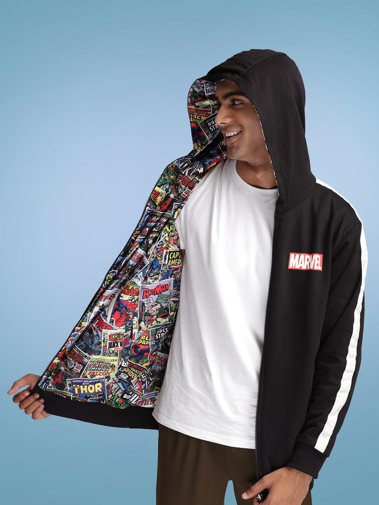 Marvel top reversible hoodie