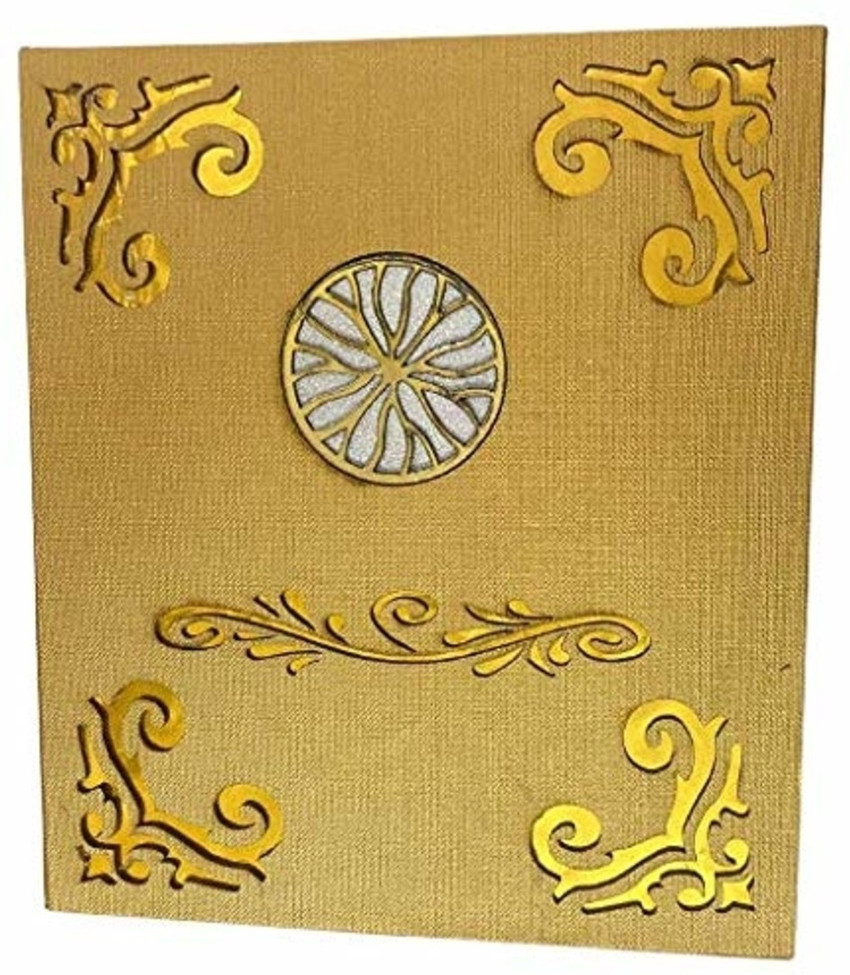 FebTech LED Jewell Necklace Box with Led Light New Look Golden