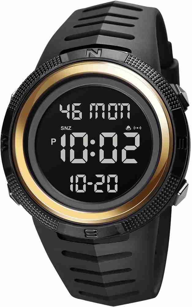 Buy SKMEI Digital Watch For Men SKMEI 1632 Gold Black Online