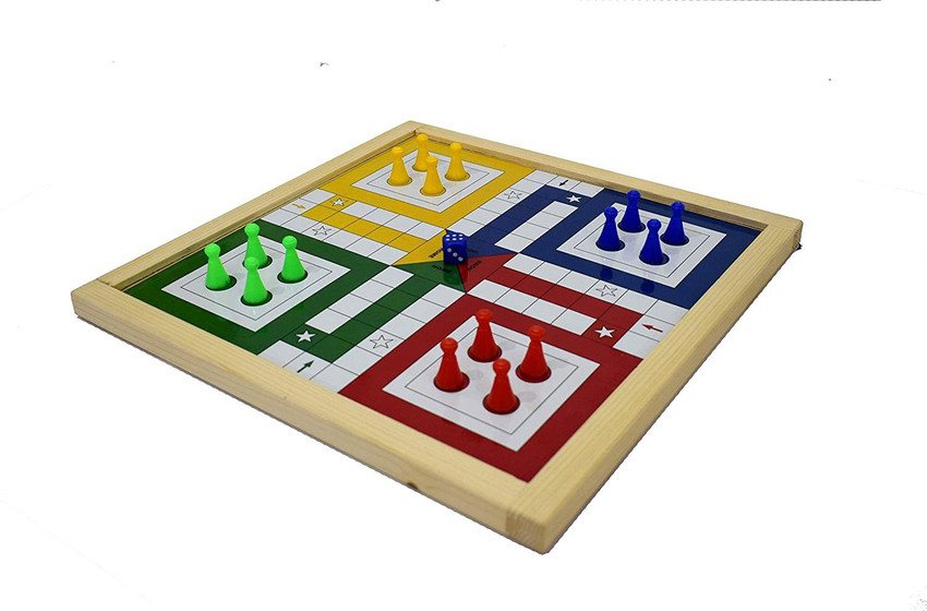 GOYAL KHEL CENTRE 12-12 Ludo & Snake (2 In 1 Games) Set Of Ludo Coins + One  Free Premium Ludo Token, All Ages, Multicolor