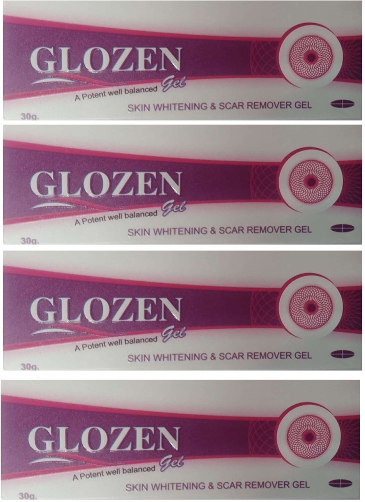 Glozen gel skin whitener scar gel pack of 4 30g Price in India