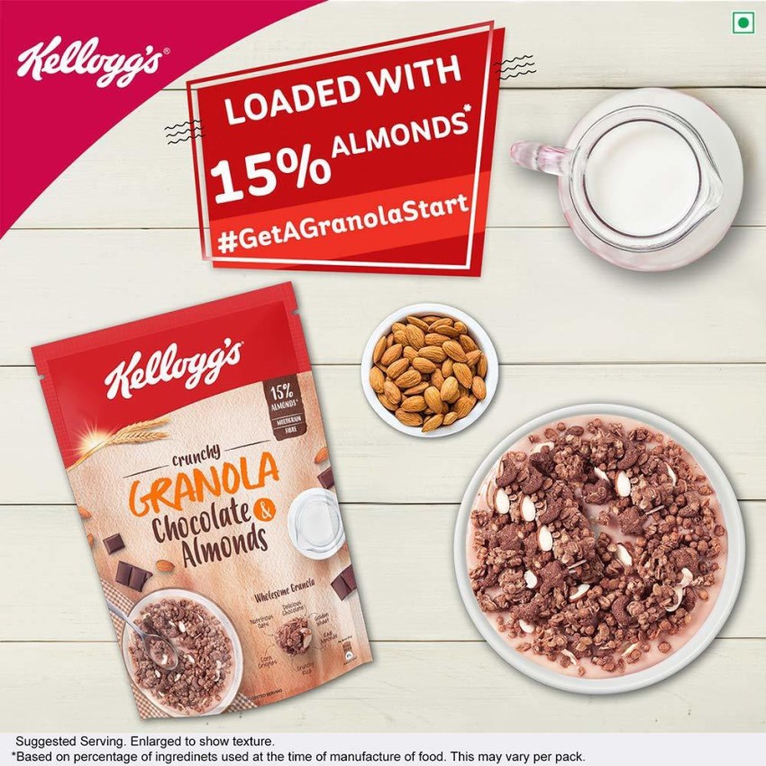 Kellogg Crunchy Granola Chocolate Almond 450 GM Vacuum Pack Price