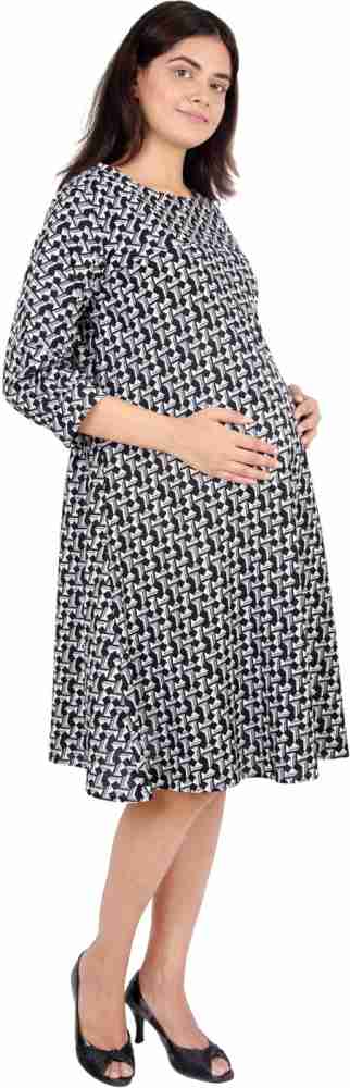 MORPH maternity Women A-line Black Dress - Buy MORPH maternity Women A-line  Black Dress Online at Best Prices in India