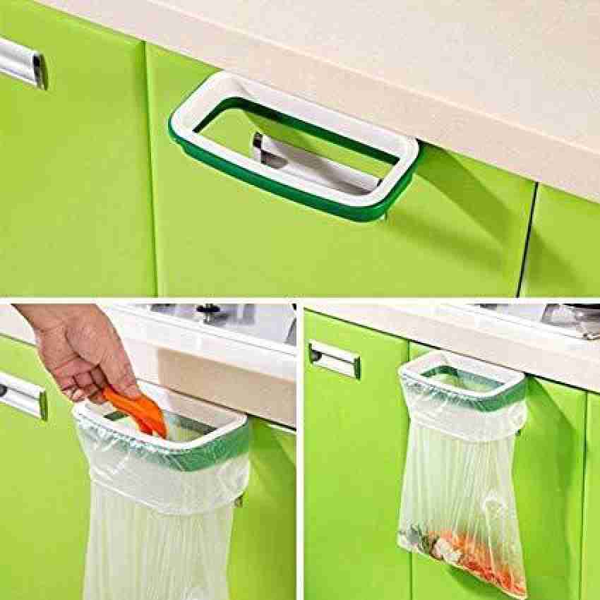 Unbranded Cupboard Hanging Garbage Bag Holder Plastic Kitchen Trash Bag Hanger Rubbish Waste Bag Rack