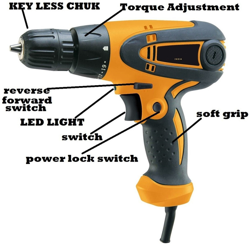 MLD Electric Screwdriver Drill Machine 10MM 400WATT 750RPM Forward