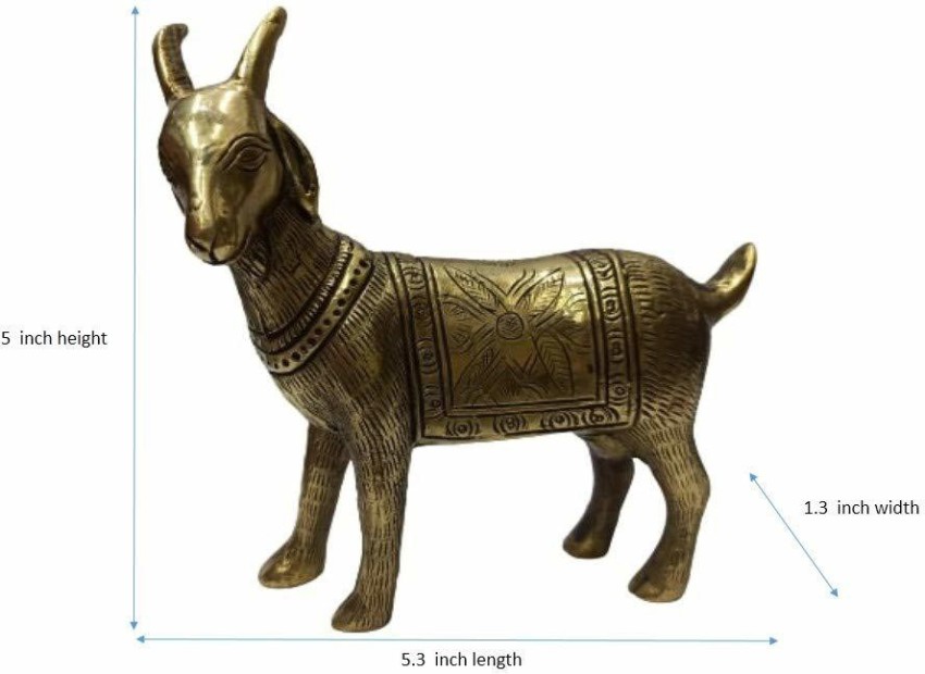Antique Brass Goat, For Decoration, Size/Dimension: 9'' at Rs 1680
