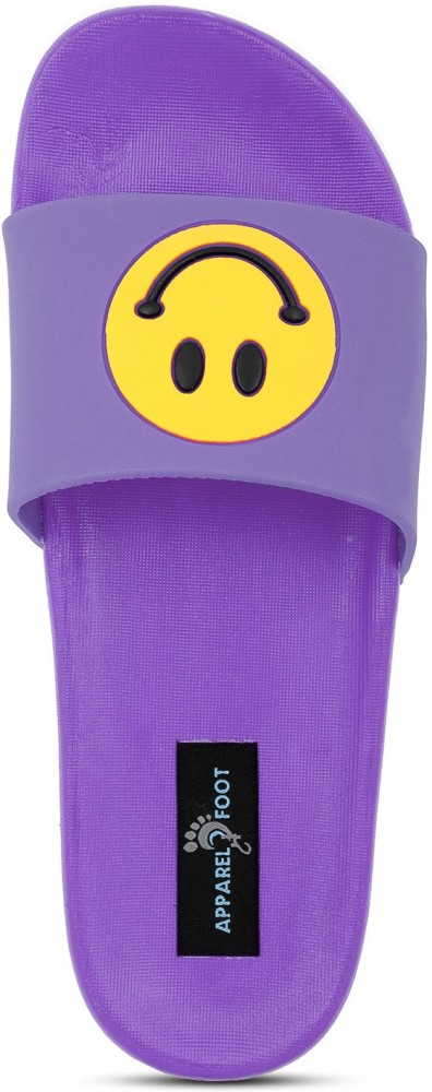 Apparel4Foot Women Flip flops for girls women Smiley Emoji Printed