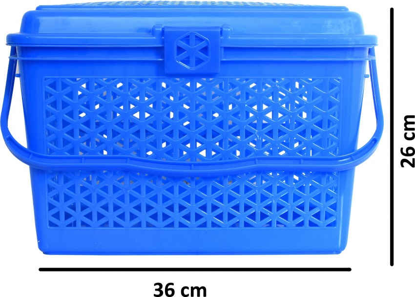 KUBER INDUSTRIES Plastic Plastic Trendy Shopping Storage Basket