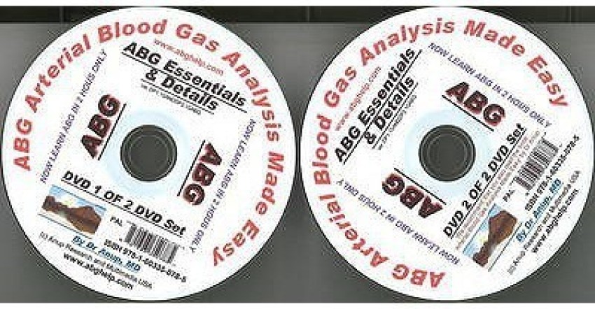 ABG -- Arterial Blood Gas Analysis Made Easy - 2 DVD Set (PAL
