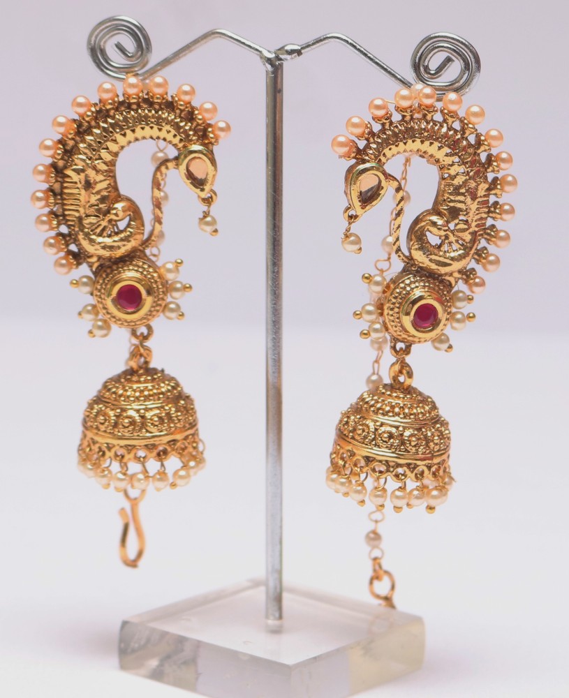 Flipkartcom  Buy Reeti Fashions Jai Malhar marathi serial kaan earrings  Pearl Metal Stud Earring Online at Best Prices in India