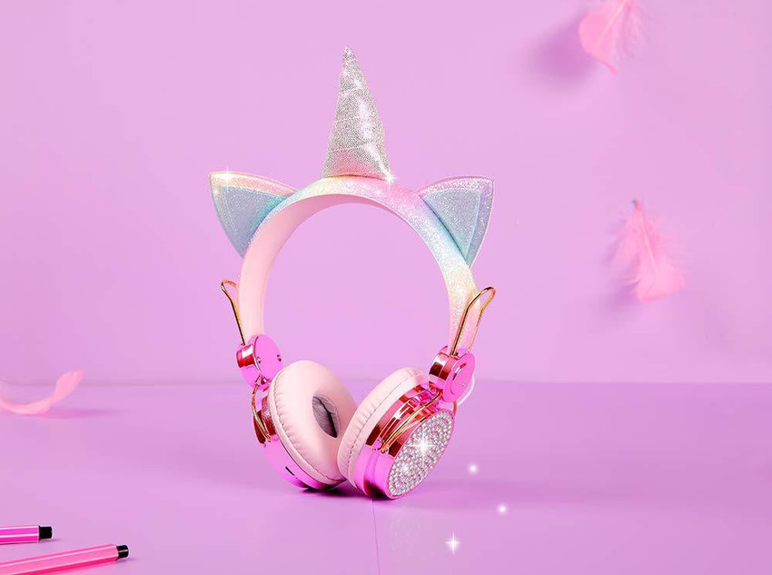 Cute girly headphones top