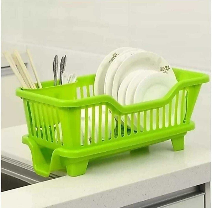 Flipkart SmartBuy Dish Drainer Kitchen Rack Plastic, Steel Price