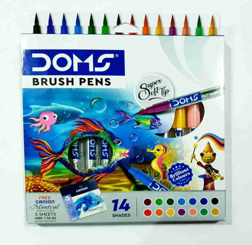 Doms Brush Pens- 14 Shades