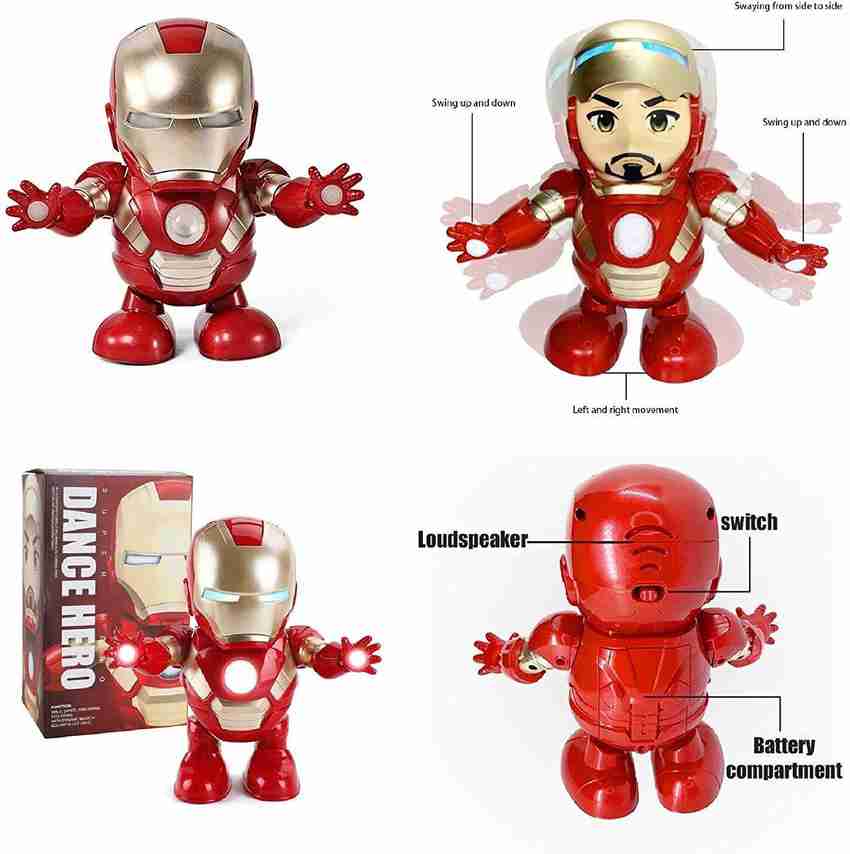 Iron man dancing top robot