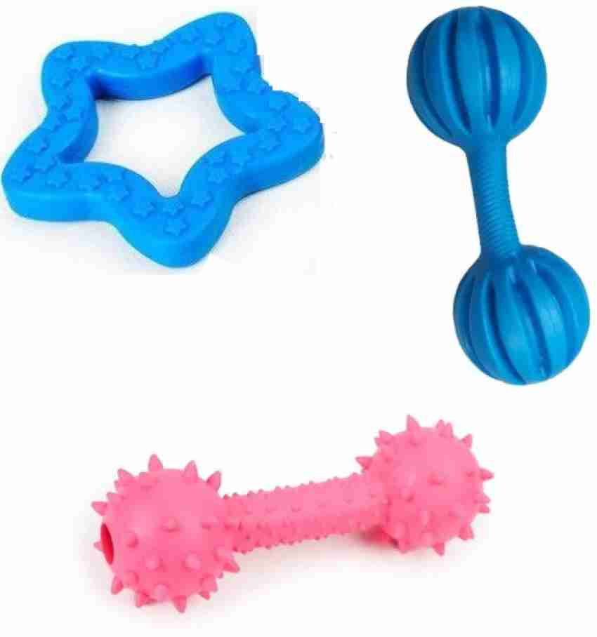 3 Packs Squeaky Latex Dog Toys for Puppies, Chew Toys with