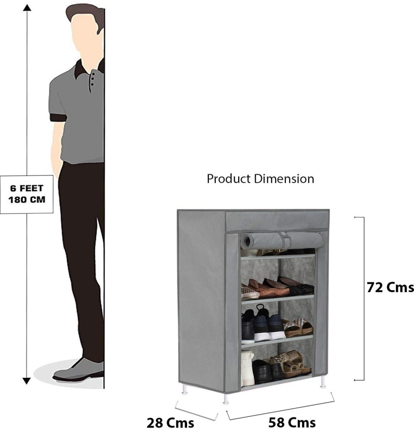 Shoe rack discount dimensions in feet