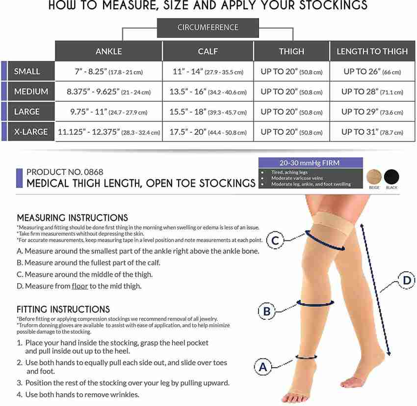 Xclub Cotton Compression Stockings Thigh Length for Varicose Veins Class 2  Knee Support - Buy Xclub Cotton Compression Stockings Thigh Length for Varicose  Veins Class 2 Knee Support Online at Best Prices