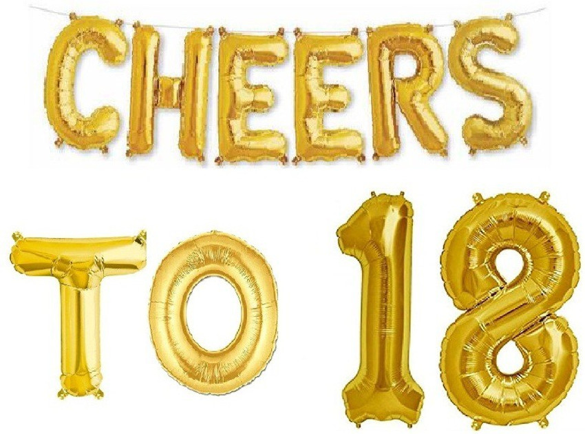 Cheers shop gold balloons