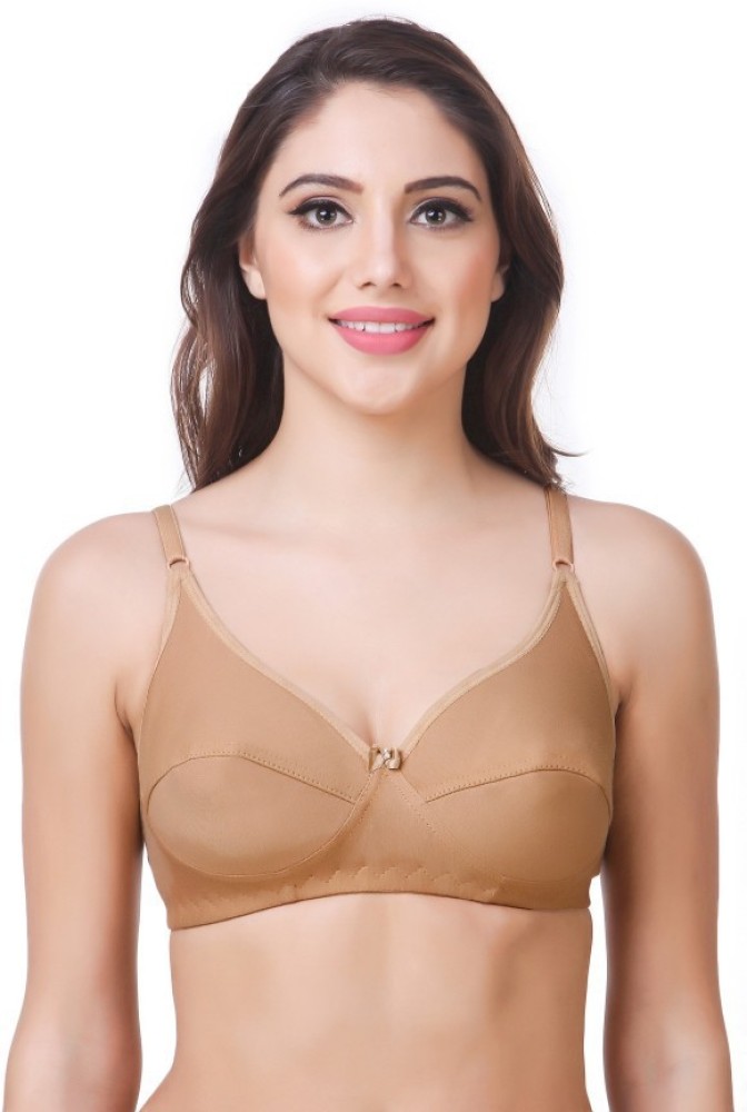  Braverse Comfortable Cotton Blend Padded Bra Combo For Womens  Pack