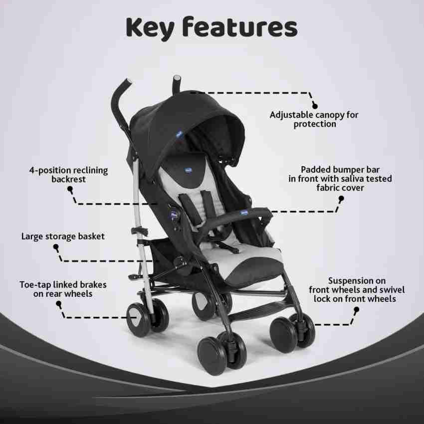 Chicco echo stroller 2025 with bumper bar