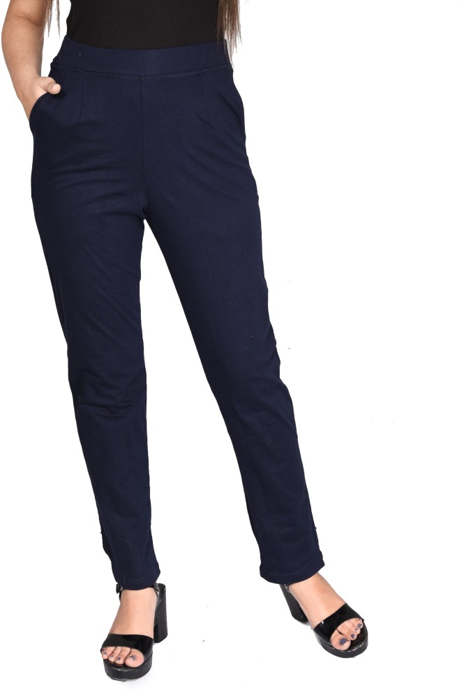 Stylish Formal Pant For Girls In Navy Blue Colour/Navy Blue Pant/Navy Blue  Jegging